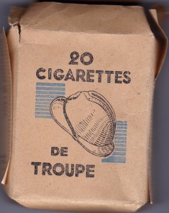 Paquet de cigarettes troupe Etat Français